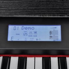 shumee Elektronické digitální piano s 88 klávesami a stojánkem