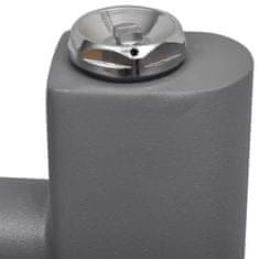 shumee Šedý žebříkový radiátor obloukový ústřední topení 480x480 mm