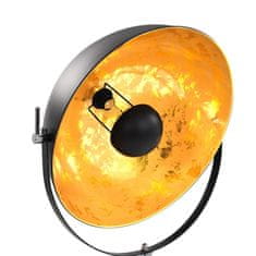 shumee Stojací lampa E27 černo-zlatá 51 cm