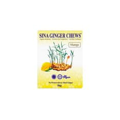 Sina Indonéské kultovní zázvorové bonbony s mangem "Sina Ginger Chews Mango" | Zázvorové bonbony s příchutí manga 56g Sina