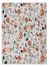 Dywany Łuszczów AKCE: 176x270 cm Kusový koberec Botanic 65239 flowers grey – na ven i na doma 176x270