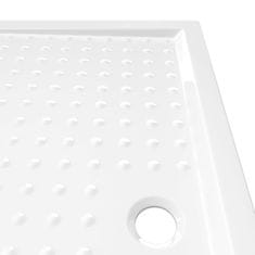 shumee Sprchová vanička s puntíky bílá 80 x 120 x 4 cm ABS