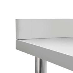 Vidaxl Kuchyňský pracovní stůl přístěnný 120x60x93 cm nerezová ocel