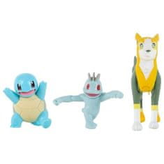 Jazwares Pokémon figurky Squirtle Boltund a Machop