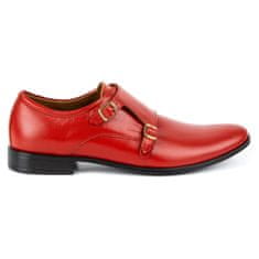 LUKAS Monki 287LU červené kožené společenské boty velikost 46