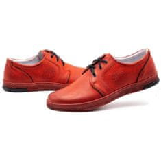 Joker Pánská kožená obuv 322/2 červená velikost 41