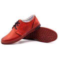 Joker Pánská kožená obuv 322/2 červená velikost 41