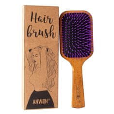 Anwen Dřevěný kartáč na rozčesávání vlasů, estetický vzhled, neláme ani nepoškozuje prameny