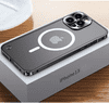Kovový magnetický Magsafe kryt na Apple iPhone 14 Pro, černý