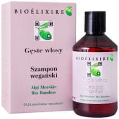 Bioelixire Vegan Shampoo Marine Algae and Bio-Bambus - regenerační šampon pro oslabené a poškozené vlasy 300ml