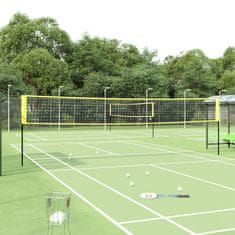 shumee Badmintonová síť žlutá a černá 600 x 155 cm PE tkanina