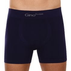 Gino Pánské boxerky bezešvé bambusové modré (54004) - velikost M