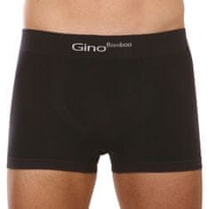 Gino Pánské boxerky bambusové bezešvé černé (53004) - velikost XL
