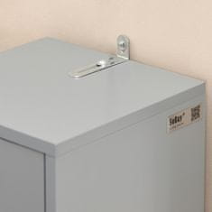 SoBuy SoBuy BZR34-HG Vysoká skříňka do koupelny s 5 přihrádkami Koupelnová skříňka Světle šedá 20x180x20cm