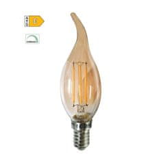 Diolamp  LED Filament žárovka Candle Flame Amber C35 4W/230V/E14/2700K/500Lm/360°/Step Dim