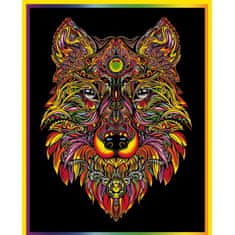 Colorvelvet Colorvelvet Sametový obrázek Vlk 47x35cm
