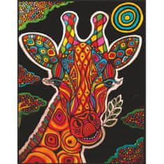Colorvelvet Colorvelvet Sametový obrázek Žirafa 47x35cm
