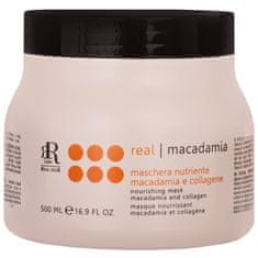 RR Line Macadamia Star Mask - vyživující a hydratační maska pro poškozené vlasy, zlepšuje hustotu a elasticitu, 500ml