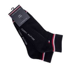 Tommy Hilfiger 100001094 Tommy Hilfiger sportovní kotníkové ponožky 2p, černá, 39 - 42