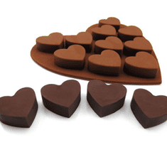 Zaparkorun.cz Silikonová forma na čokoládu nebo na led ve tvaru srdce