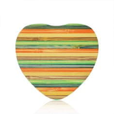 Symfony Bezdrátová nabíječka dřevěné srdce, barevná