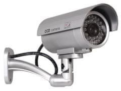CE Fiktivní videokamera IR9000 S IR LED, stříbrná 32318
