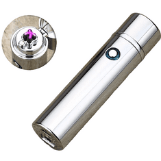 OEM Elektrický zapalovač s USB nabíjením Loop-Stříbrná KP25727