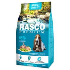 RASCO PREMIUM Granule Adult jehně s rýží 3 kg