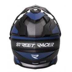 Street racer Enduro přilba Tracker černo-modrá Velikost: M