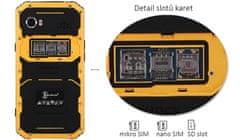 Kenxinda W9 žlutý, 2/16GB, LTE, outdoorový a IP68, záruka 25 měsíců a servis
