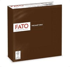 Fato Ubrousky "Smart Table", čokoládová, 1/4 skládání, 33x33 cm