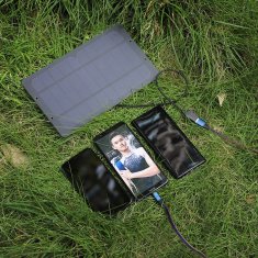 Soshine fotovoltaická přenosná solární nabíječka Solar Charger 6W/12W