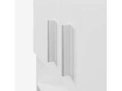 Nejlevnější nábytek NEJBY BYRON, skříňka vysoká nad WC či pračku 05, bílá