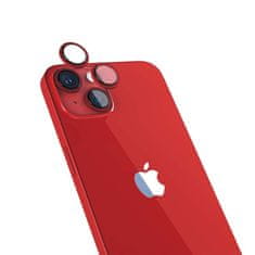 EPICO Hliníkové ochranné sklo na čočky fotoaparátu pro iPhone 14 / 14 Plus (6,1") 69212151400001 - červená