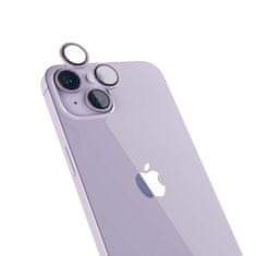 EPICO Hliníkové ochranné sklo na čočky fotoaparátu pro iPhone 14 / 14 Plus (6,1") 69212152200001 - fialová