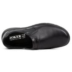 Joker Pánská kožená nazouvací obuv 507J černá velikost 48