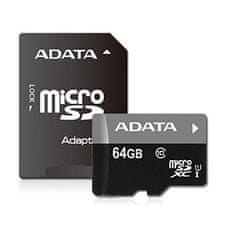 Adata 64GB Premier micro SDXC karta/ UHS-I CL10 s adaptérem