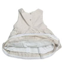 Kidaxi Pruhované šaty s bavlny s motylkém, béžová, 74