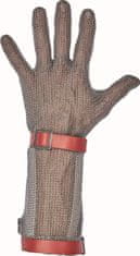 Bátmetall Kft. Protiporézne ocelové rukavice Bátmetall 171350l s chráničem předloktí, délka manžety 15 cm
