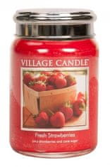 Village Candle Fresh Strawberry 602g svíčka s vůní čerstvých jahod