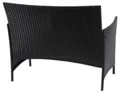 Halden, lavice lavice ~ antracit, krémové polštáře