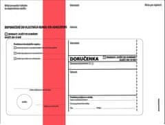 KRKONOŠSKÉ OBÁLKY Obálky C5 s doručenkou, vytrhovací okénko - s červeným pruhem / 1000 ks