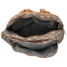 Danbliny Trendový dámský koženkový batoh Ripo, meruňková