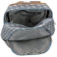 Danbliny Trendový dámský koženkový batoh Ripo, modrá