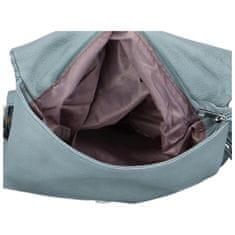 Sara Moda Trendový dámský koženkový batoh Pelias, pastelově modrá