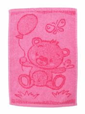 Profod  Dětský ručník Bear pink 30x50 cm