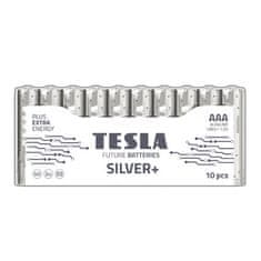 Tesla Batteries TESLA AAA SILVER+ Alkaline 10 ks Shrink LR03 NEW