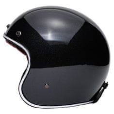 S-Line JET CLASSIC vintage helma černá lesklá