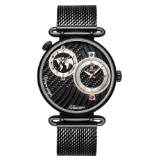 REWARD Elegantní dámské hodinky s černým páskem + dárek ZDARMA - model RD6200M-C: Klasika s stylem