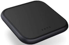 Zens Aluminium Single Wireless Charger with 18W USB PD Black bezdrátová nabíječka